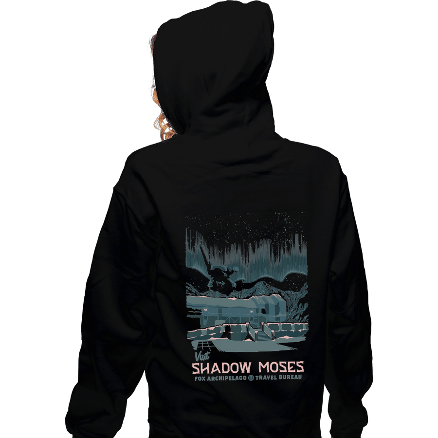 Shirts Zippered Hoodies, Unisex / Small / Black Visit Shadow Moses