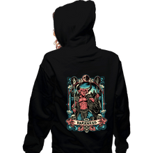 Load image into Gallery viewer, Daily_Deal_Shirts Zippered Hoodies, Unisex / Small / Black The Darkness Crest
