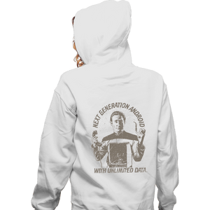 Shirts Zippered Hoodies, Unisex / Small / White Data Plan