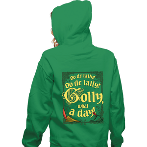 Daily_Deal_Shirts Zippered Hoodies, Unisex / Small / Irish Green Golly What A Day!