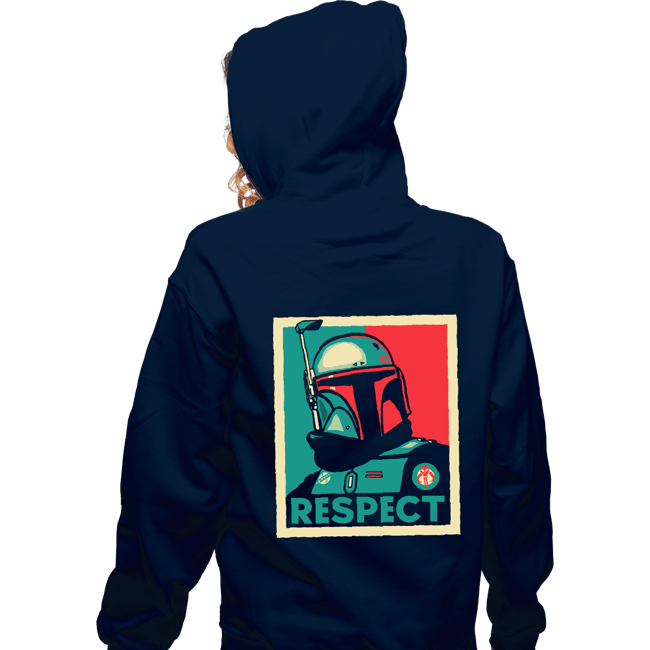 Daily_Deal_Shirts Zippered Hoodies, Unisex / Small / Navy Respect