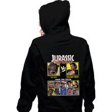 Load image into Gallery viewer, Daily_Deal_Shirts Zippered Hoodies, Unisex / Small / Black Jurassic Fighter
