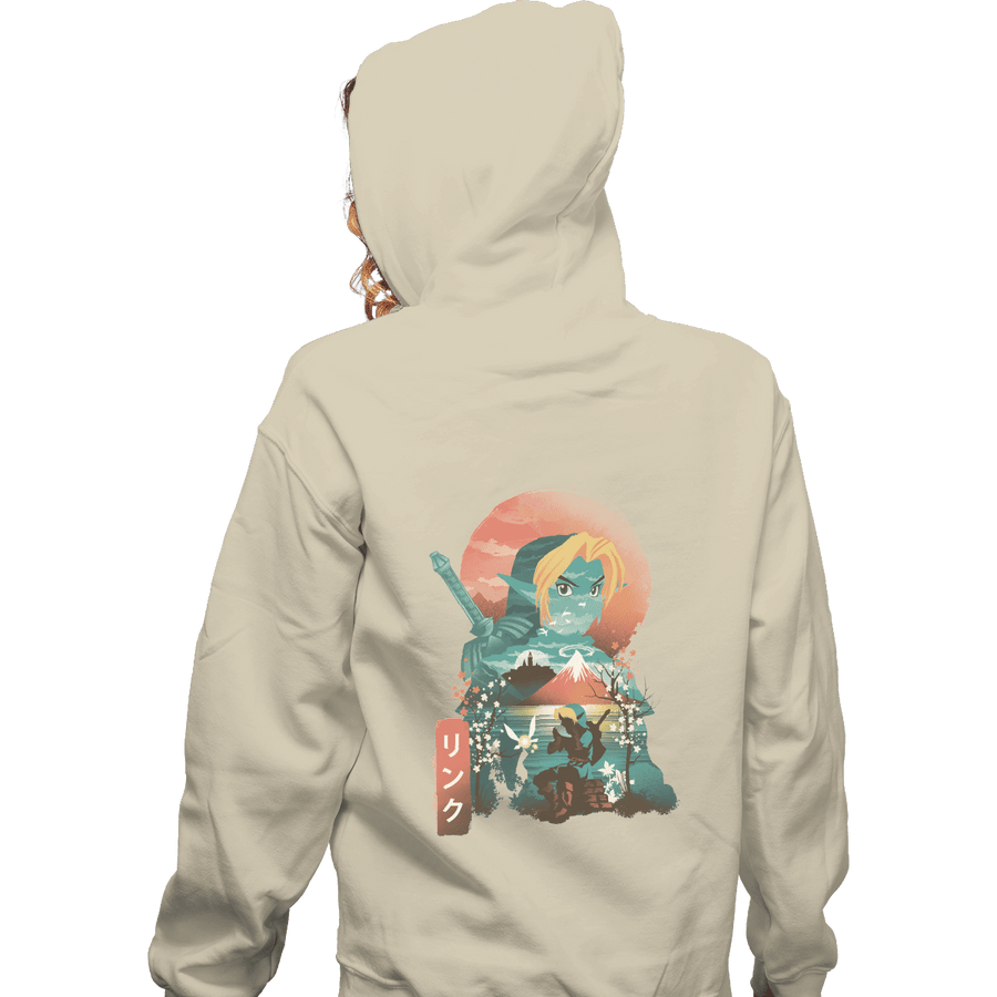 Shirts Pullover Hoodies, Unisex / Small / Sand Ukiyo Ocarina