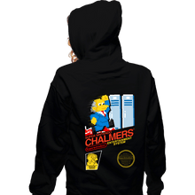 Load image into Gallery viewer, Secret_Shirts Zippered Hoodies, Unisex / Small / Black Super Chalmers

