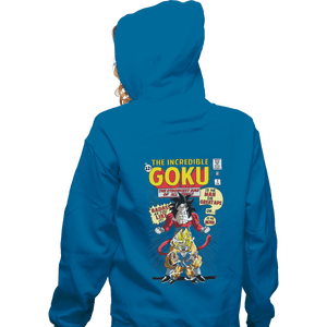 Shirts Zippered Hoodies, Unisex / Small / Royal Blue The Incredible Goku
