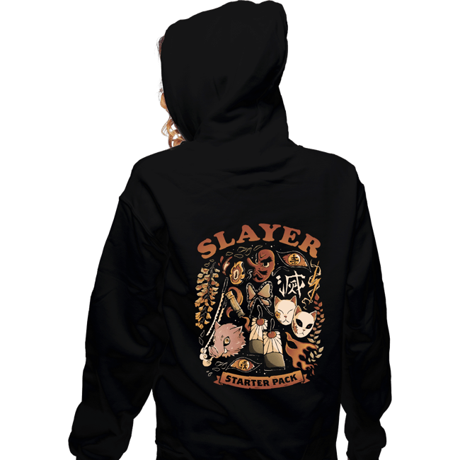 Daily_Deal_Shirts Zippered Hoodies, Unisex / Small / Black Slayer Starter Pack