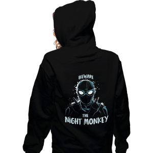 Shirts Zippered Hoodies, Unisex / Small / Black Night Monkey