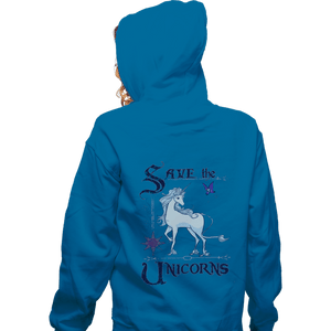 Secret_Shirts Zippered Hoodies, Unisex / Small / Royal Blue Magical Conservation