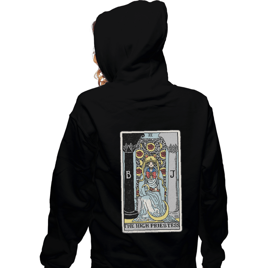 Shirts Zippered Hoodies, Unisex / Small / Black The High Priestess
