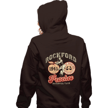 Load image into Gallery viewer, Daily_Deal_Shirts Zippered Hoodies, Unisex / Small / Dark Chocolate Rockford Peaches
