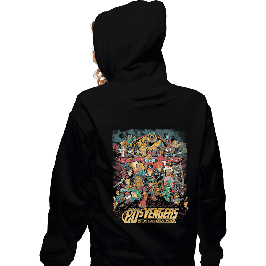Shirts Zippered Hoodies, Unisex / Small / Black Nostalgia War