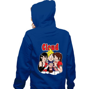 Shirts Zippered Hoodies, Unisex / Small / Royal Blue Cloud Comics