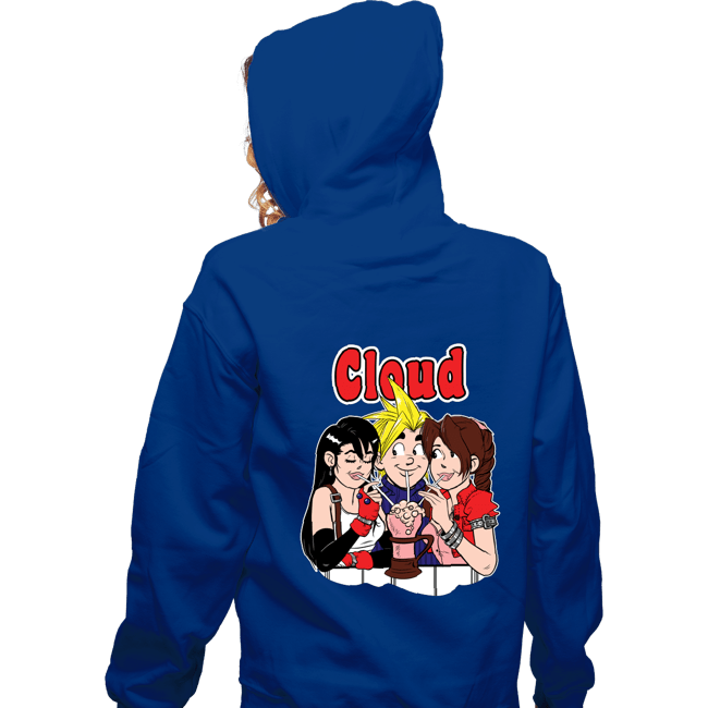 Shirts Zippered Hoodies, Unisex / Small / Royal Blue Cloud Comics