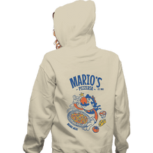 Load image into Gallery viewer, Daily_Deal_Shirts Zippered Hoodies, Unisex / Small / White Mario&#39;s Pizzeria
