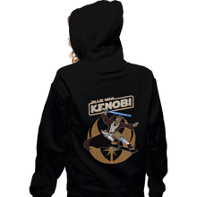 Load image into Gallery viewer, Daily_Deal_Shirts Zippered Hoodies, Unisex / Small / Black Ollie-Wan Kenobi
