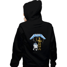 Load image into Gallery viewer, Daily_Deal_Shirts Zippered Hoodies, Unisex / Small / Black Don&#39;t Forget The Droids
