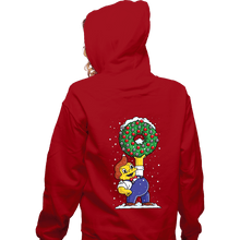 Load image into Gallery viewer, Daily_Deal_Shirts Zippered Hoodies, Unisex / Small / Red Festive Feast
