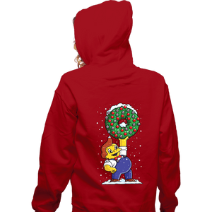 Daily_Deal_Shirts Zippered Hoodies, Unisex / Small / Red Festive Feast