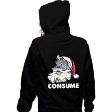 Load image into Gallery viewer, Secret_Shirts Zippered Hoodies, Unisex / Small / Black Be Merry And Consume
