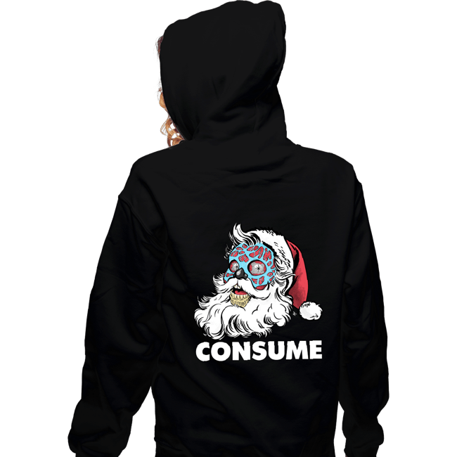 Secret_Shirts Zippered Hoodies, Unisex / Small / Black Be Merry And Consume