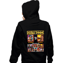 Load image into Gallery viewer, Shirts Zippered Hoodies, Unisex / Small / Black Double Damme
