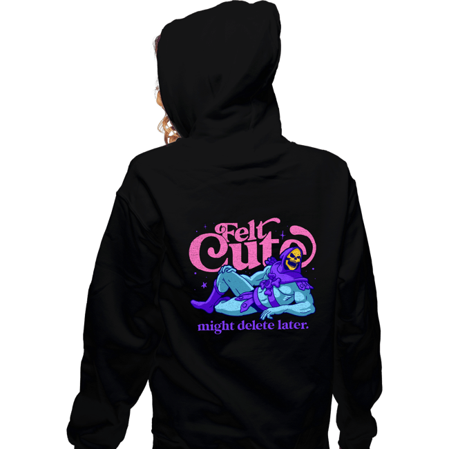 Secret_Shirts Zippered Hoodies, Unisex / Small / Black Felt Cute!