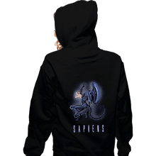 Load image into Gallery viewer, Shirts Zippered Hoodies, Unisex / Small / Black Sapiens
