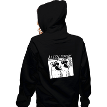 Load image into Gallery viewer, Daily_Deal_Shirts Zippered Hoodies, Unisex / Small / Black Alien Youth
