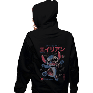 Daily_Deal_Shirts Zippered Hoodies, Unisex / Small / Black Monster Anatomy