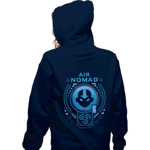 Secret_Shirts Zippered Hoodies, Unisex / Small / Navy Mighty Airbender