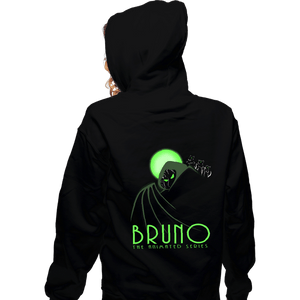 Daily_Deal_Shirts Zippered Hoodies, Unisex / Small / Black Bruno The Animated Series