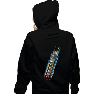 Daily_Deal_Shirts Zippered Hoodies, Unisex / Small / Black The Falcon