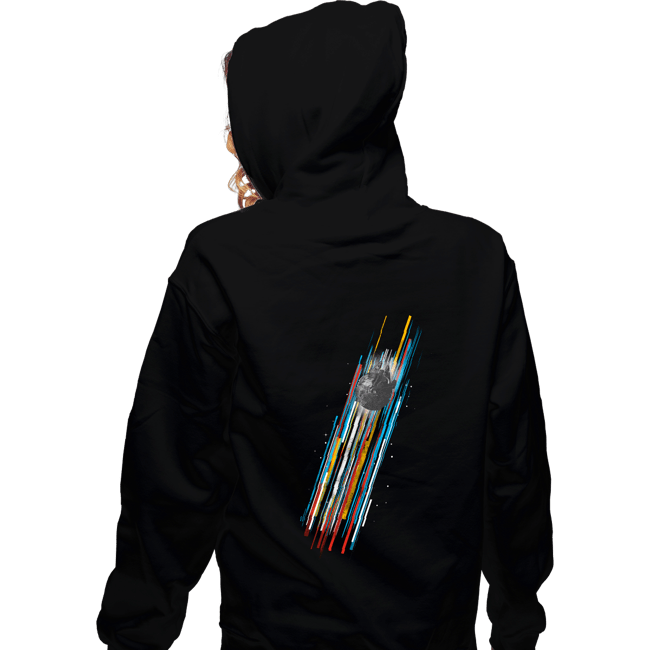 Daily_Deal_Shirts Zippered Hoodies, Unisex / Small / Black The Falcon