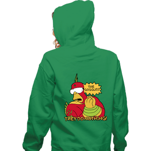 Secret_Shirts Zippered Hoodies, Unisex / Small / Irish Green The Goggles