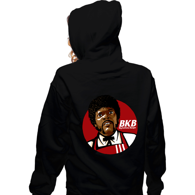 Daily_Deal_Shirts Zippered Hoodies, Unisex / Small / Black BKB - Big Kahuna Burger