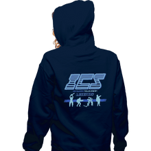 Load image into Gallery viewer, Shirts Zippered Hoodies, Unisex / Small / Navy Running Man ICS Legends
