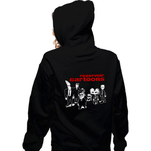 Daily_Deal_Shirts Zippered Hoodies, Unisex / Small / Black Reservoir Cartoons