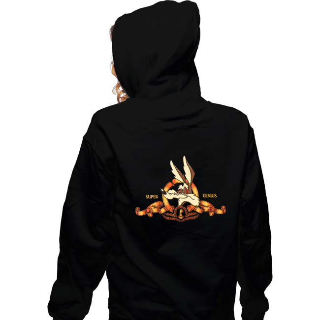 Shirts Zippered Hoodies, Unisex / Small / Black Super Genius