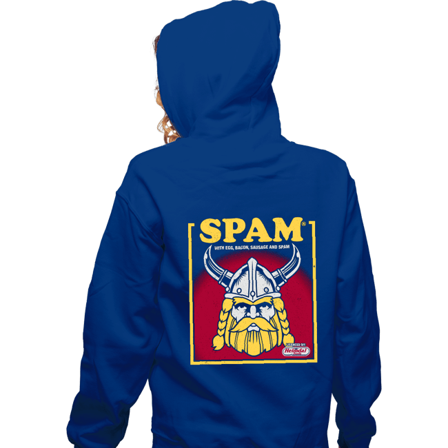 Daily_Deal_Shirts Zippered Hoodies, Unisex / Small / Royal Blue Spam