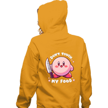 Load image into Gallery viewer, Secret_Shirts Zippered Hoodies, Unisex / Small / White Don&#39;t Touch My Food!
