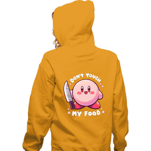Secret_Shirts Zippered Hoodies, Unisex / Small / White Don't Touch My Food!