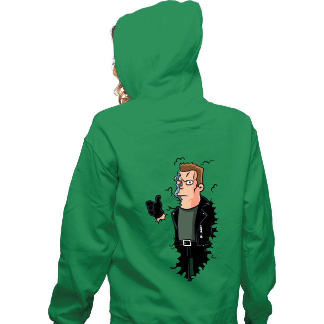 Secret_Shirts Zippered Hoodies, Unisex / Small / Irish Green I'll Be Back!