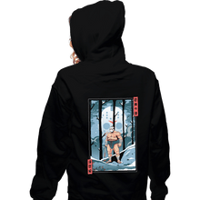 Load image into Gallery viewer, Secret_Shirts Zippered Hoodies, Unisex / Small / Black Fright Night Sumo Ukiyo-e Jason
