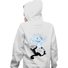 Load image into Gallery viewer, Secret_Shirts Zippered Hoodies, Unisex / Small / White RIP The Cat
