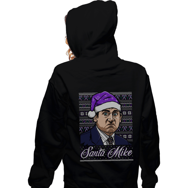 Shirts Zippered Hoodies, Unisex / Small / Black Santa Mike