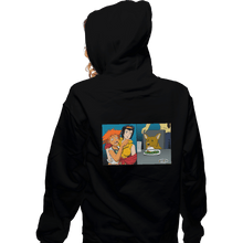 Load image into Gallery viewer, Shirts Pullover Hoodies, Unisex / Small / Black Women Yelling At A Data Dog
