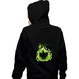 Daily_Deal_Shirts Zippered Hoodies, Unisex / Small / Black Book Dragon