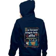 Load image into Gallery viewer, Daily_Deal_Shirts Zippered Hoodies, Unisex / Small / Navy Illuminated Coffee

