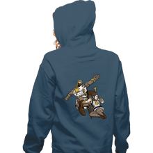 Load image into Gallery viewer, Secret_Shirts Zippered Hoodies, Unisex / Small / Indigo Blue The Dark King
