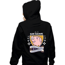 Load image into Gallery viewer, Shirts Zippered Hoodies, Unisex / Small / Black Sir Hawk
